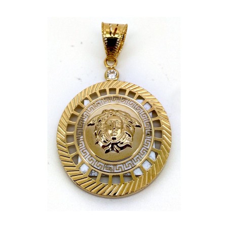 Medalla medusa de oro 18k